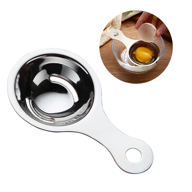 

Stainless Steel Egg White Separator Tools Eggs Yolk Filter Gadgets Kitchen Accessories Separating Funnel Spoon Egg Divider Tool