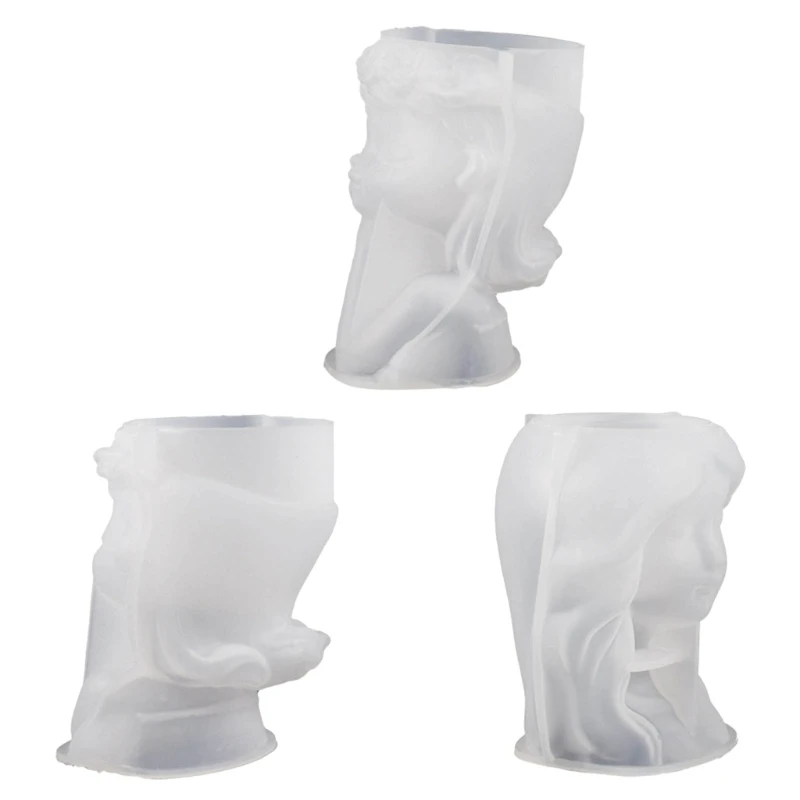 

Красота в форме цветочного горшка, пресс-форма для цемента, силиконовый материал для цветочного горшка своими руками