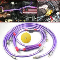 voltage stabilizer purple grounding cable 15ga alternator cable with safety switch grounding nano set fuel saver