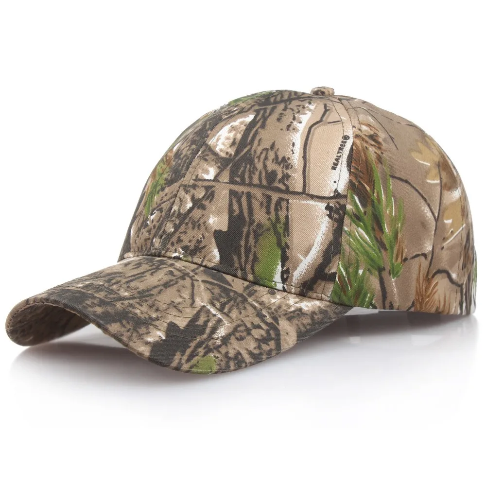 

Unisex Camouflage Military Hat Camo Hunting Fishing Army Baseball Cap Sunscreen Quick Drying Jungle Leaves Print Cap