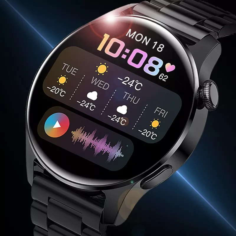 

2021 New For HUAWEI Smart Watch Men Waterproof Sport Fitness Tracker Weather Display Bluetooth Call Smartwatch For Android IOS