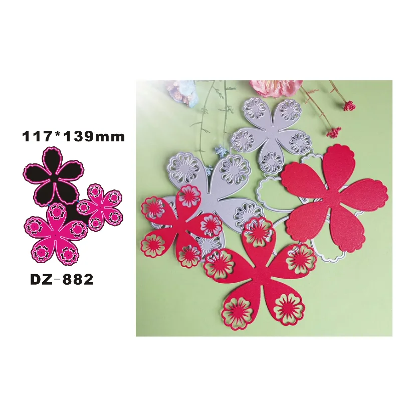 

Цветочная панель, новые металлические Вырубные штампы для рукоделия, скрапбукинга, альбома, декоративное тиснение, ручная работа