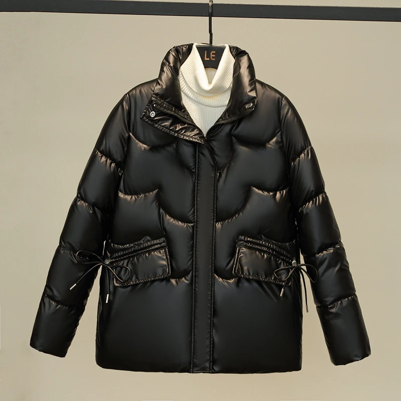 2023 Women Winter Jacket Parkas New Fashion Youth Slim Stand Collar Casual Street Warm Autumn Winter Coat Female
