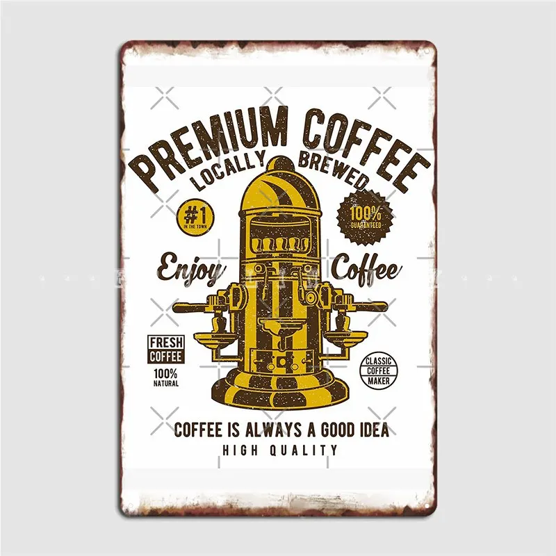 

Coffee Design Metal Sign Wall Mural Wall Decor Home Printing Tin Sign Poster