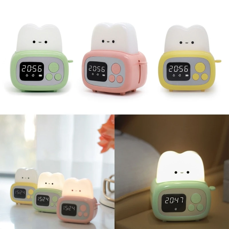 Usb Charging Time Clock Ornament For  Home Bedroom Dormitory Party Background
