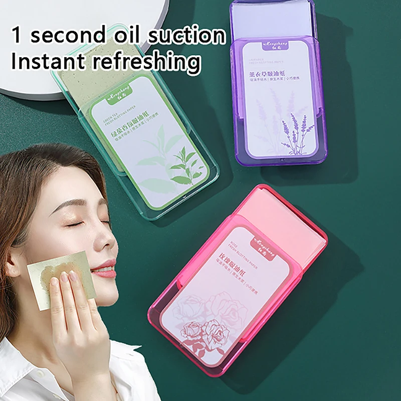 

100/200/300pcs Face Oil Blotting Paper Protable Face Wipes Facial Cleanser Oil Control Oil-Absorbing Sheets Blotting Makeup Tool