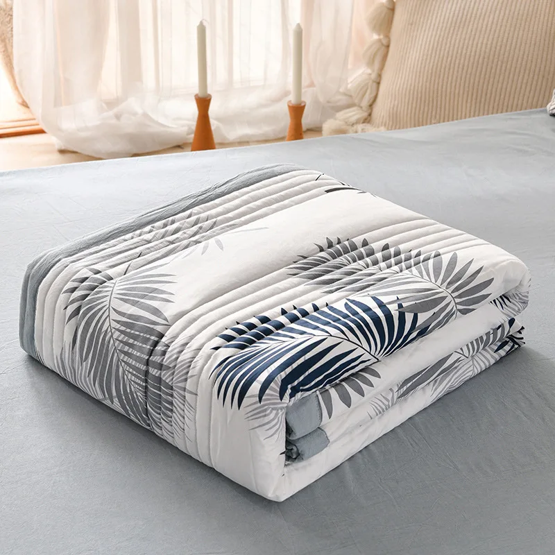 

Fashion Print Summer Quilt Washable Single Double Comfortable Blanket for Children Adults High Quality Soft Skin-friendly Quilts