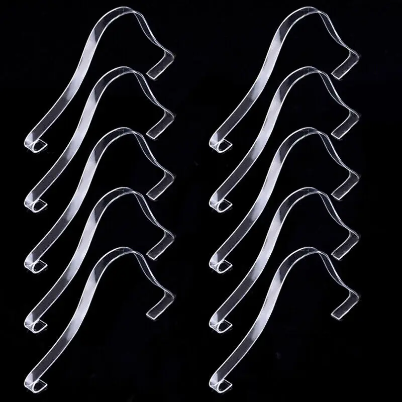 

10 Pcs Acrylic Sandal Shoe Store Shop Display Stand Shaper Forms Sandal Shoe Inserts Support Show Rack Holder Clear
