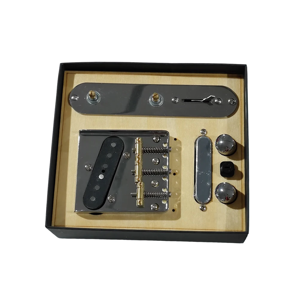 

Telecaster Bridge Saddles Assembly Line Plate Set Guitar Pickups Kit for Guitars Replacement Accessory Premium Sturdy