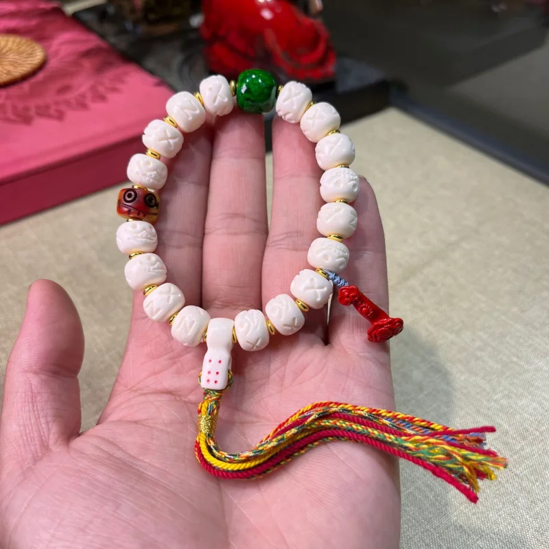 Аутентичные натуральные семена страстных фруктов олени Будда бусины браслет