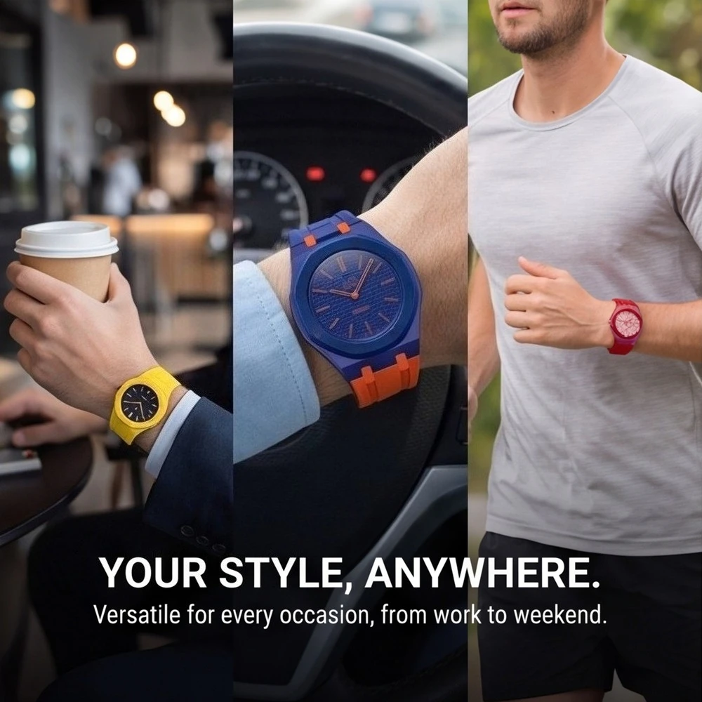 Фото Ремешок для часов Audemars Piguet AP x Swatch Royal POP Pocket FKM, биокерамический защитный корпус, безель и сменный браслет №5