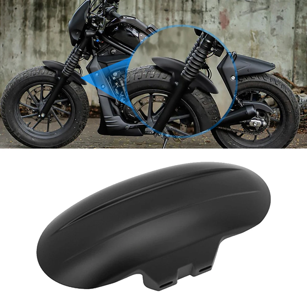 

Matte Black Motorcycle Front Fender Mud Flap Guard Fairing Mudguard Cover for Honda REBEL CMX 250/ 300/ 500 2017-2021