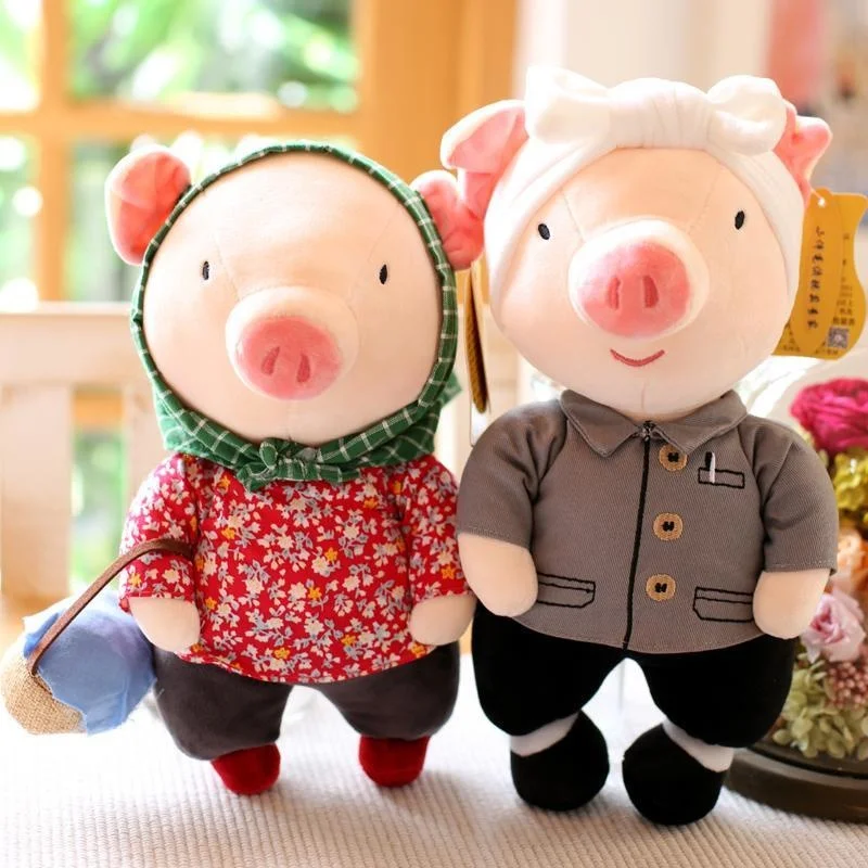 Cute Girl Piggy Couple Muppet Toy 1 Pair Of Girlfriend Boyfriend Valentine's Day Birthday Party Gift