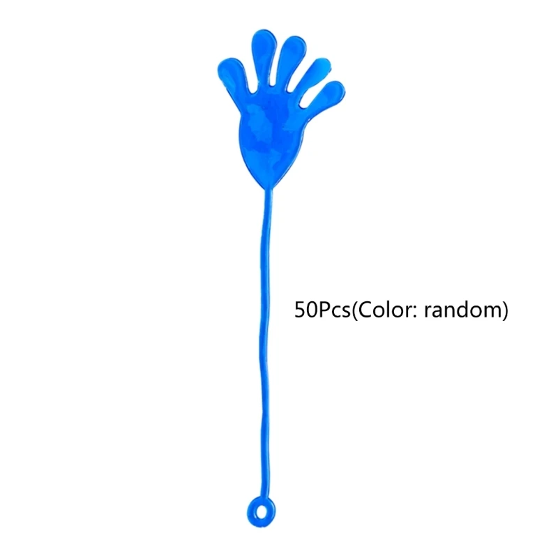 

50Pcs Throwing Sticky Hand Figurine Practical Joke Props Kiddie Party Favor Gift