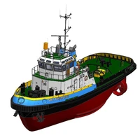 3d printing diy assembly kit smit port work boat river boat remote control boat model toys