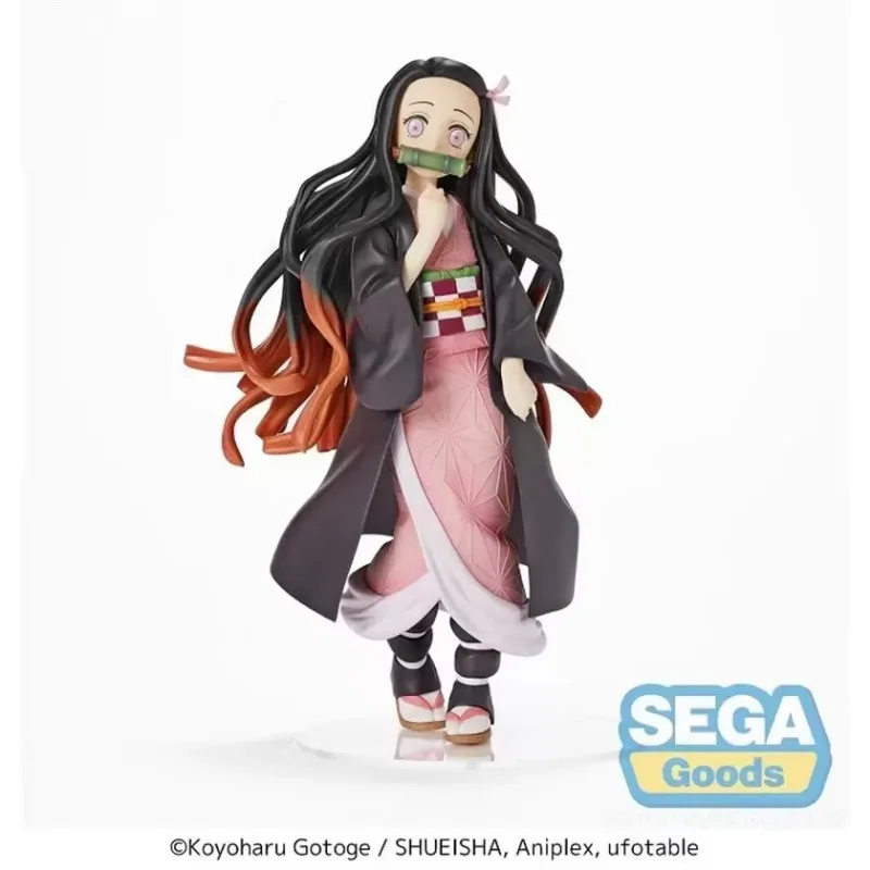 Фото В наличии SEGA, оригинальные фигурки аниме «Убийца демонов», Камадо Танджиро Незуко, ПВХ, коллекция игрушек, подарки №3