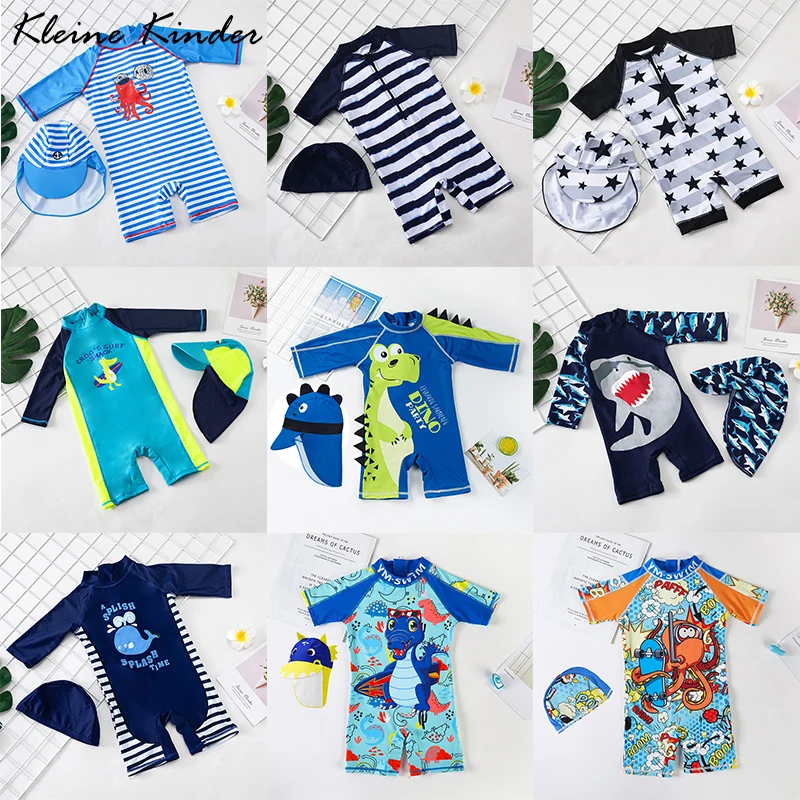 

Swimsuit Boy One-Pieces Infant Swimwear Fashion Beach UV Protection Clothes Children Swimming Suit Jumpsuit Bathing Suit Kids