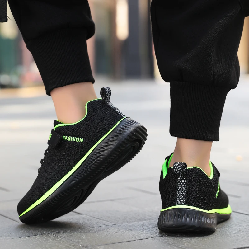 Children Casual Shoes Lace Up Mesh Breathable Kid Walking Shoes Lightweight Comfortable Children Sneaker Fashion Kid Shoes