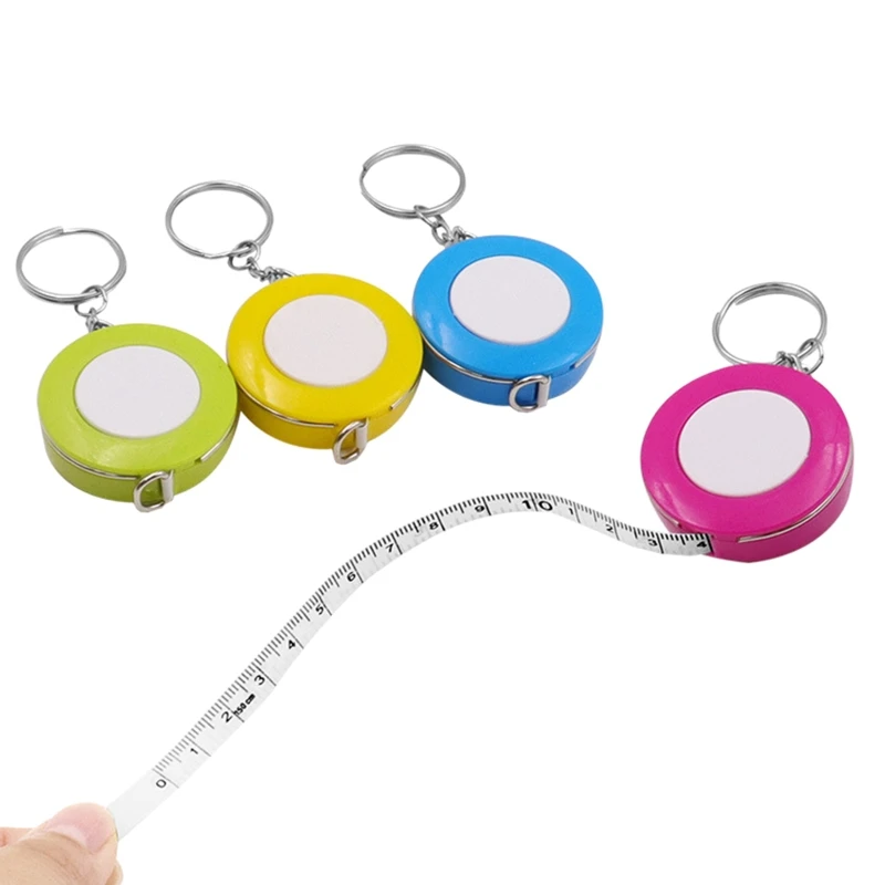 

Portable Dual Sided Tape Measure 60-Inch 1.5 Meter Soft & Retractable Tape Measure with Keychain for Tailor Sewing Body