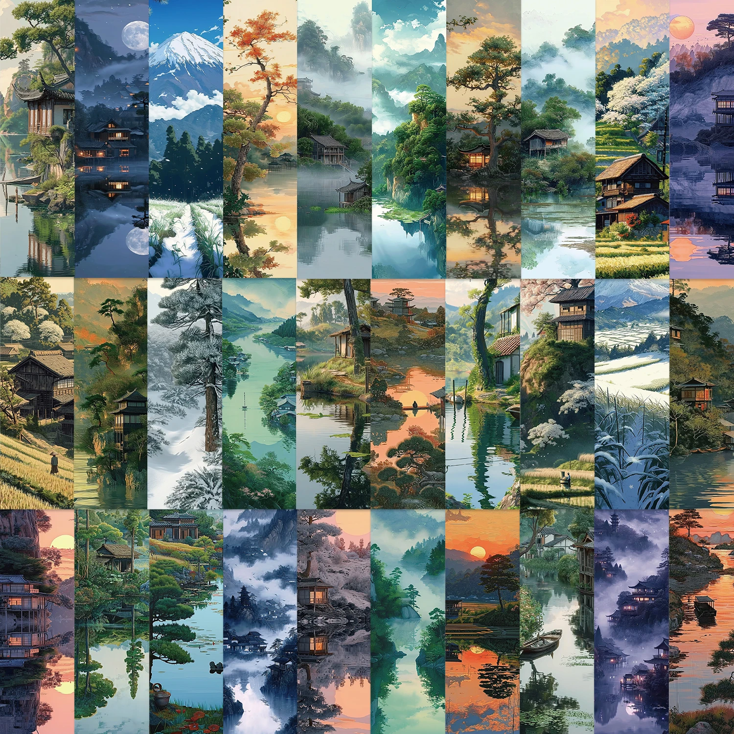 

Бумажные закладки для книг в древнем китайском стиле