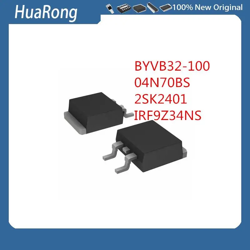 50 шт./партия BYVB32-100 04N70BS AP04N70BS 2SK2401 K2401 IRF9Z34NS F9Z34NS TO-263