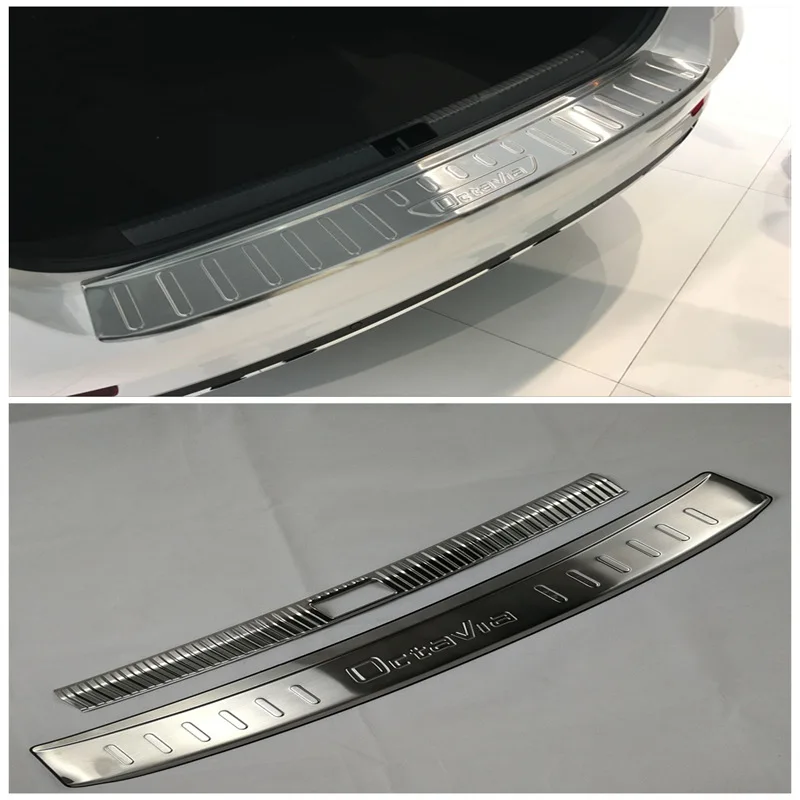

Для Skoda Octavia 2014, 2015, 2016, 2017, 2018, автомобильный Стайлинг, протектор заднего бампера, порог, задняя защита багажника, протектор, накладка