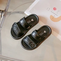 casual simple children slippers for boys summer 2022 korean version thick soled comfortable beach sandals for girls kids fashion