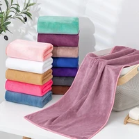 multiple colors microfiber high quality super soft dry hair towel rag customized embroidered logo