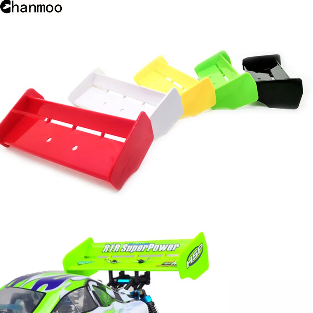Chanmoo 1/10 RC заднее крыло, мягкий пластиковый задний спойлер для радиоуправляемого гоночного автомобиля HSP 94106 94107 94166 внедорожный багги-грузовик S279
