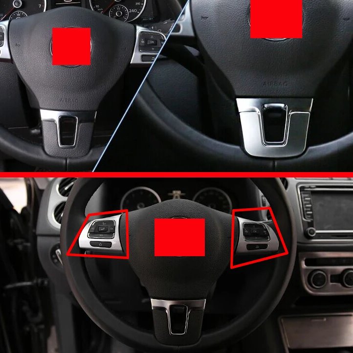 

Для Volkswagen VW TIGUAN 2010-2016 годов отделка рулевого колеса Автомобильные аксессуары наклейки W4