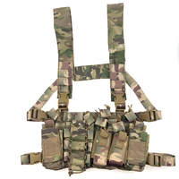 airsoft tactical chest rig with rifle pistol mag pouches detachable mag pouch placard tactical chest rig for airsoft outdoors