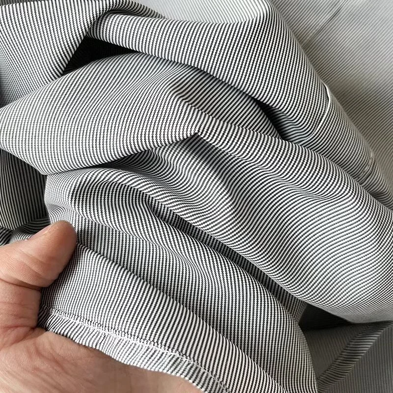 Новинка 2024 женская рубашка KEYANKETIAN из поплина в полоску с карманами Весенняя