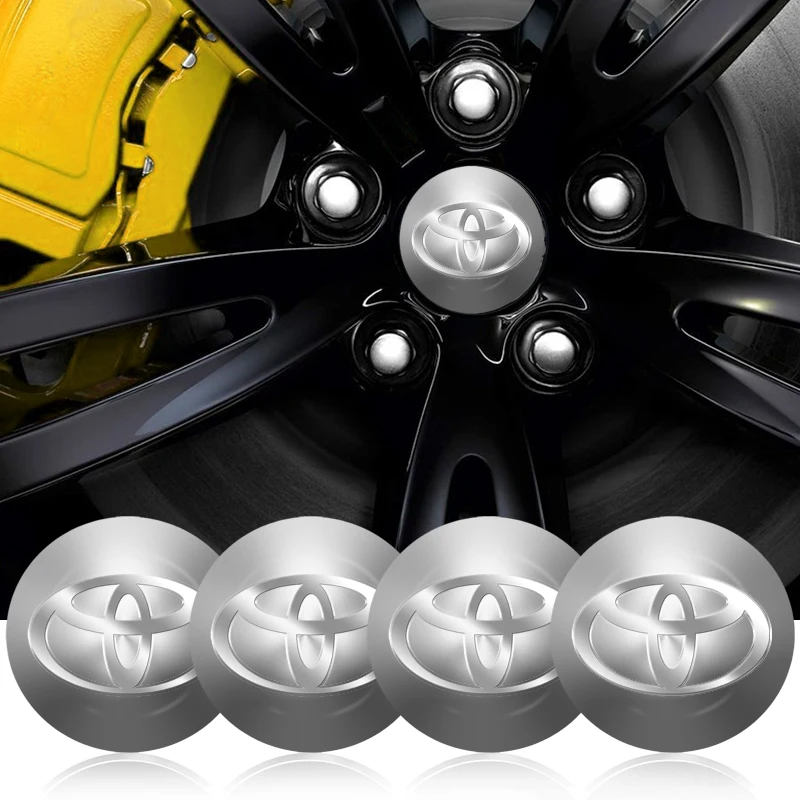 

4pcs New Car Styling Car Wheel Center Hub Caps Car Stickers Decals For Toyota Corolla Avensis Yaris Rav4 Hilux Auris Camry Prius