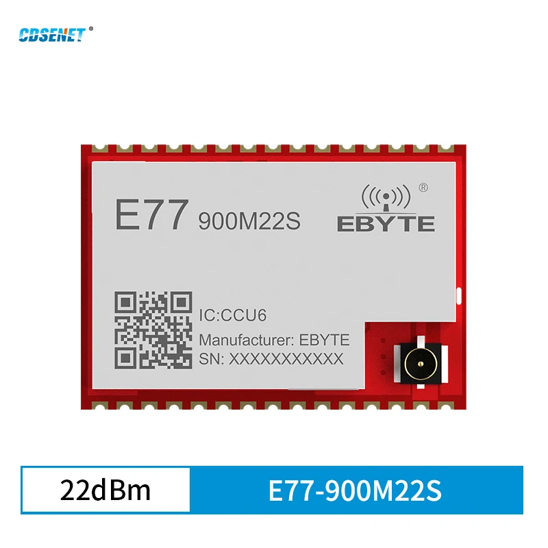 CDSENT LoRa Wireless Module 868/915MHz 22dBm ARM Cortex-M4 E77-900M22S Low Power  SoC Long Distance 5.6km Small Size