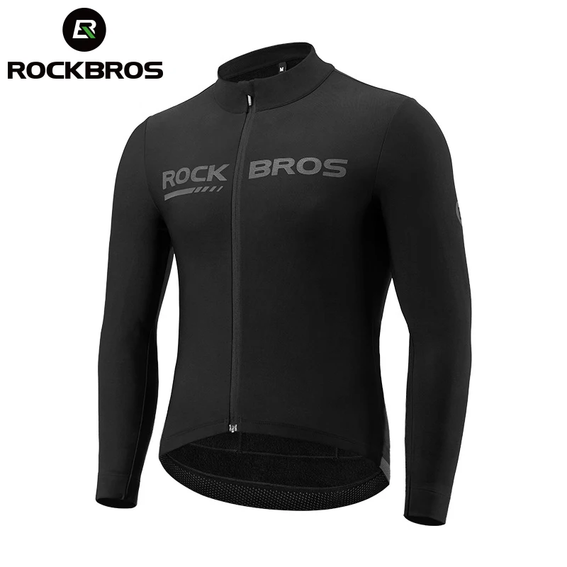 

ROCKBROS Cycling Jackets Men 2022 Autumn Winter Breathable Cycling Bicycle Jersey Set Windproof Keep Warm Sportswear Tight Suits