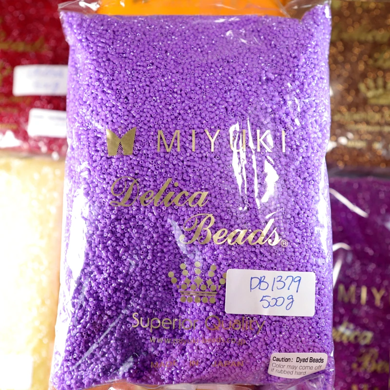 

Fairywoo 500 Grams/Bag Miyuki Bead DB1379 Bead Purple Bead Woman Woman Jewelry Kit DIY Bracelet Jewellery Bulk Wholesale Bead