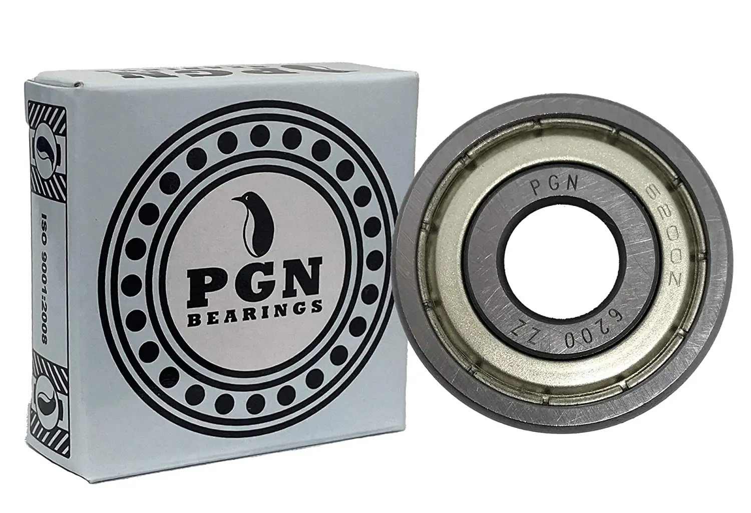 

(4 упаковки) PGN - 6200-ZZ экранированный шариковый подшипник-C3-10x30x9-лубрированная-хромированная сталь