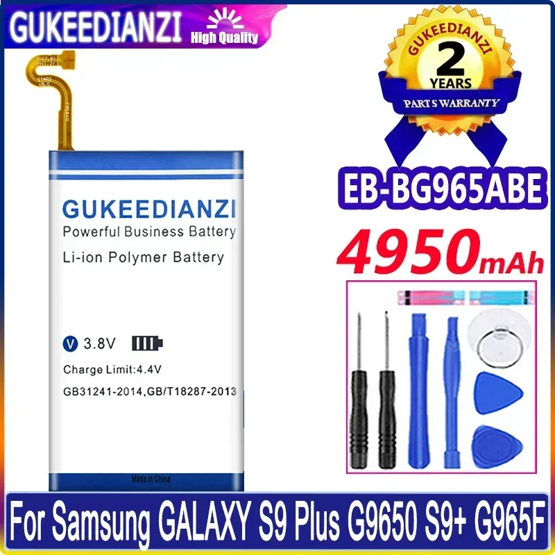 Аккумулятор большой емкости 4950 мАч для Samsung Galaxy S9 Plus G9650 G965F G965A G965T G965 S G965R4 G965V