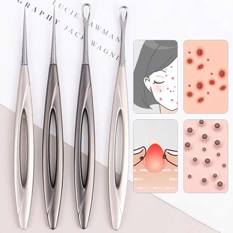 

1PC Acne Needle Blackhead Clip Remover Extraction Pore Black Head Cleaner Face Skin Care Deep Cleansing Needle Tools