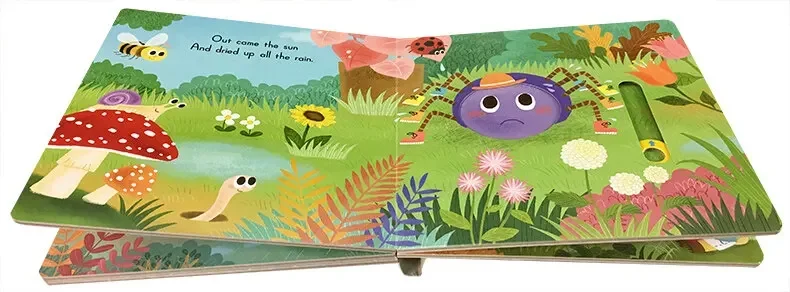 Пение со мной: детские книги Incy Wincy Spider для детей от 2 3 4 5 английская книжка с