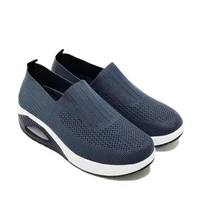 women shoes 2022 new summer knitted platform shoe lightweight breathable women sports shoes fashion shockproof women casual shoe