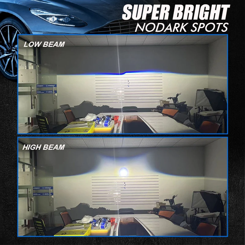 CAMOTO P40L проектор светодиодного лазера линзы 3 дюйма фары Bi LED Высокий Низкий Луч