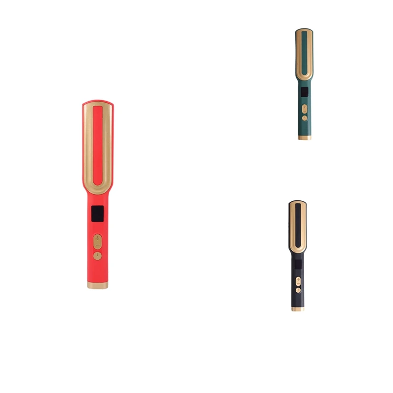 

Professional Hair Straightener Heating Comb Straightening Iron Hot Brush Straighteners Fashion Design US Plug