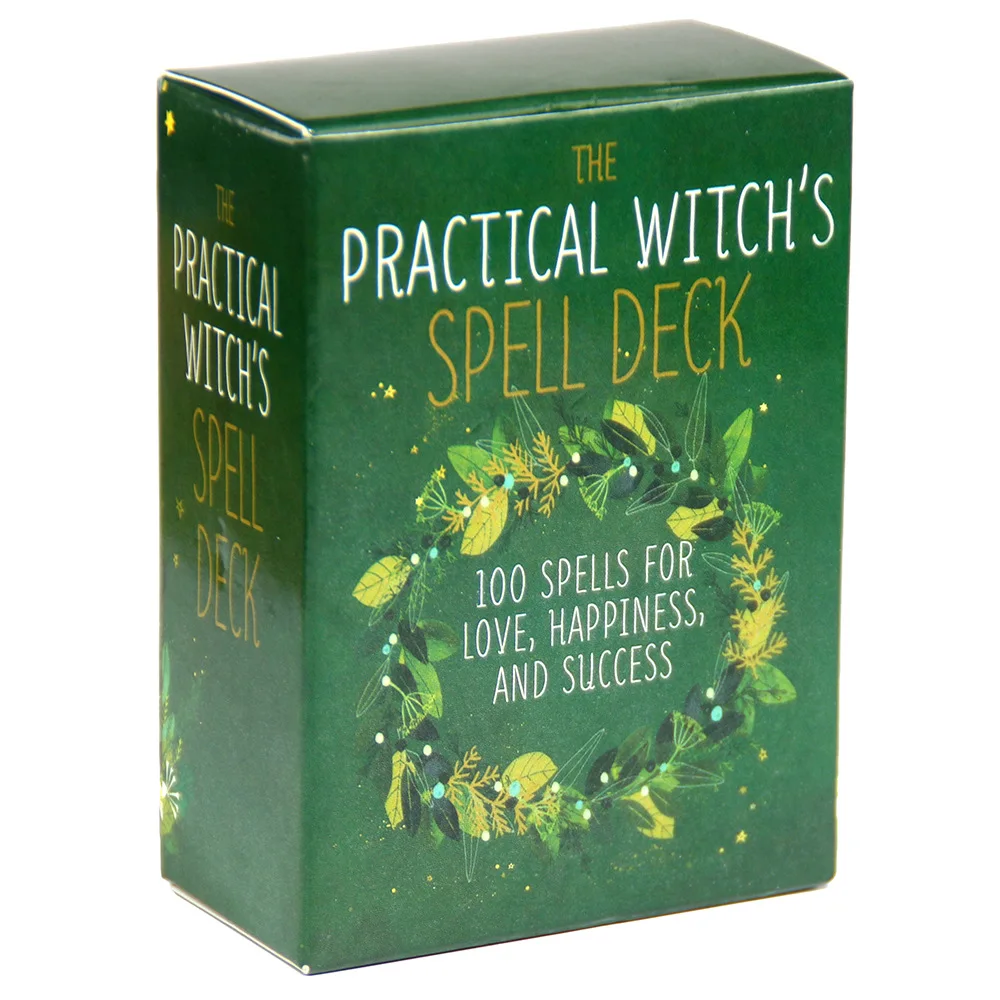 

Practical Witch's Spell Deck Oracle Cards English Tarot Board Games Divination Fate Home Family Entertainment Games 100 card
