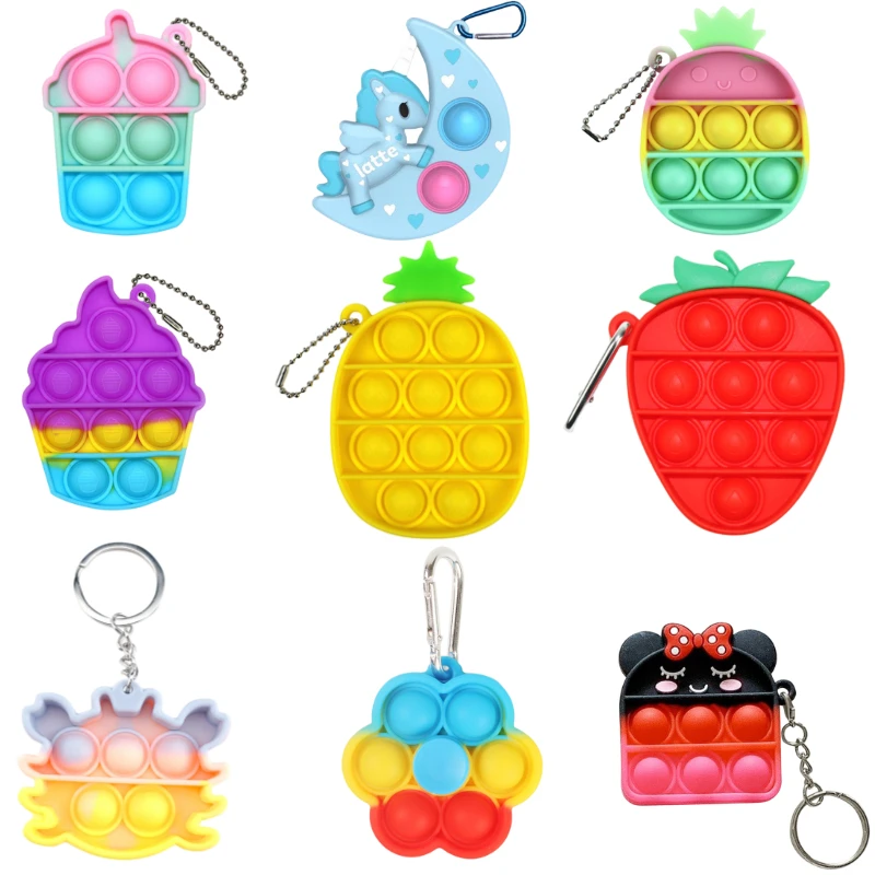 

Pineapple Pop Fidget Reliver Stress Toys Rainbow Push Its Bubble Antistress Toys Sensory Toy To Relieve Autism Free Shipping