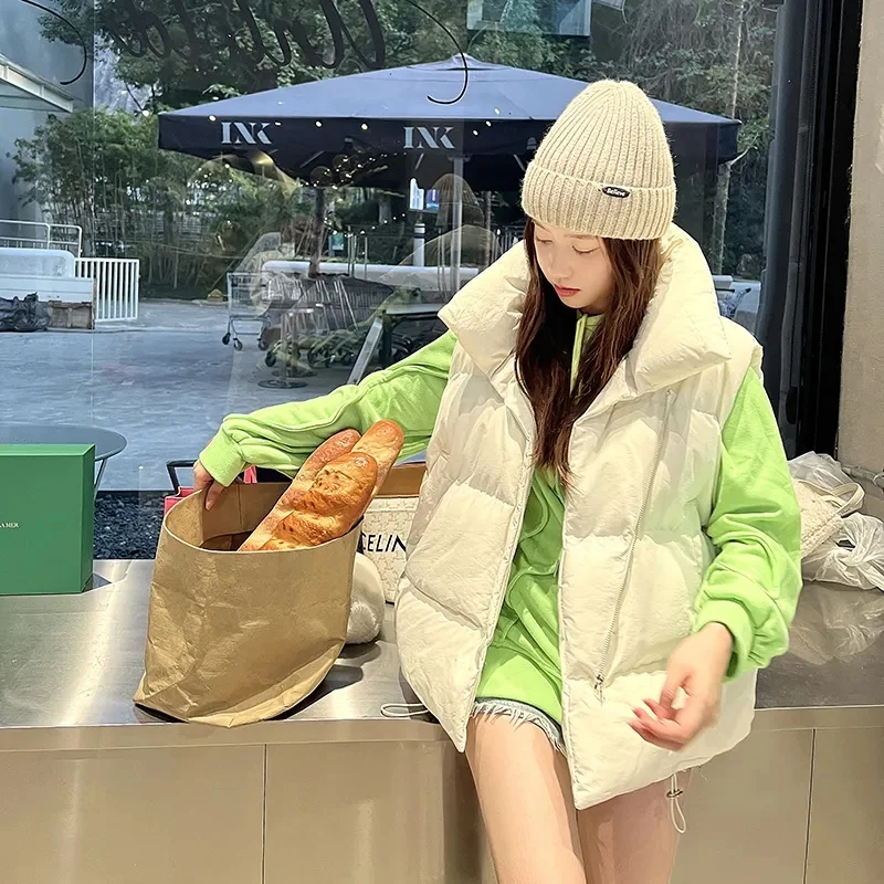 Осень-зима 2024 короткая Флейта новая Корейская версия свободного кроя тонкая