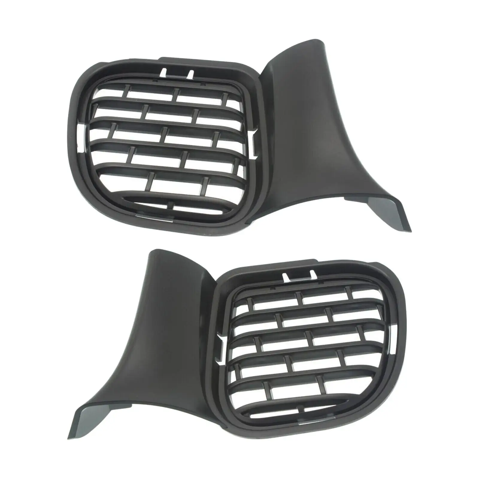 

Front Bumper Lower Grille Fog Light Bezel Black for Challenger