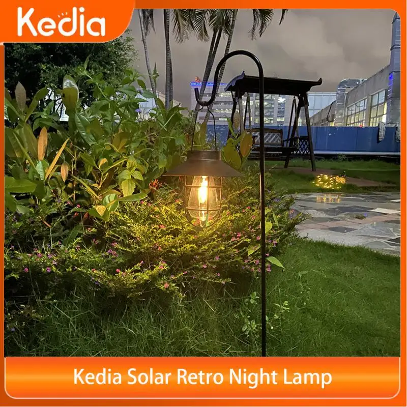 

Kedia Solar Retro Night Lamp Portable Outdoor Hanging Tent LED Chandelier Camping Lantern Lights Waterproof Retro Night Light