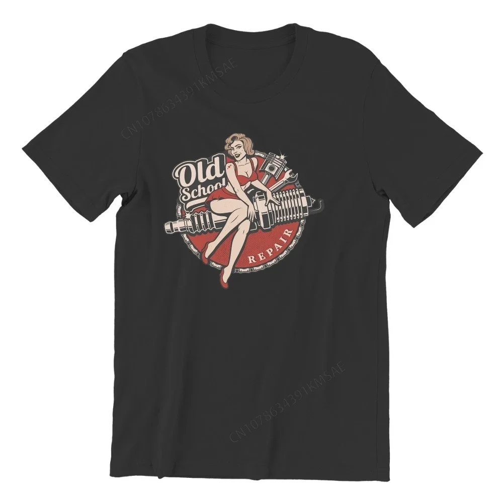 Популярная ретро-футболка для старой школы в стиле рокабилли винтажная