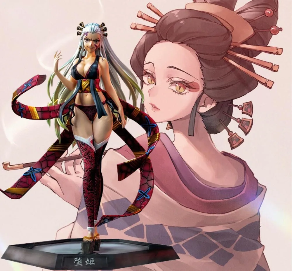 

28CM Demon Slayer Anime Figure Around Standing GK Daki Statue Adult Action Figure Collectible Ornaments PVC Model Doll Gift Toys